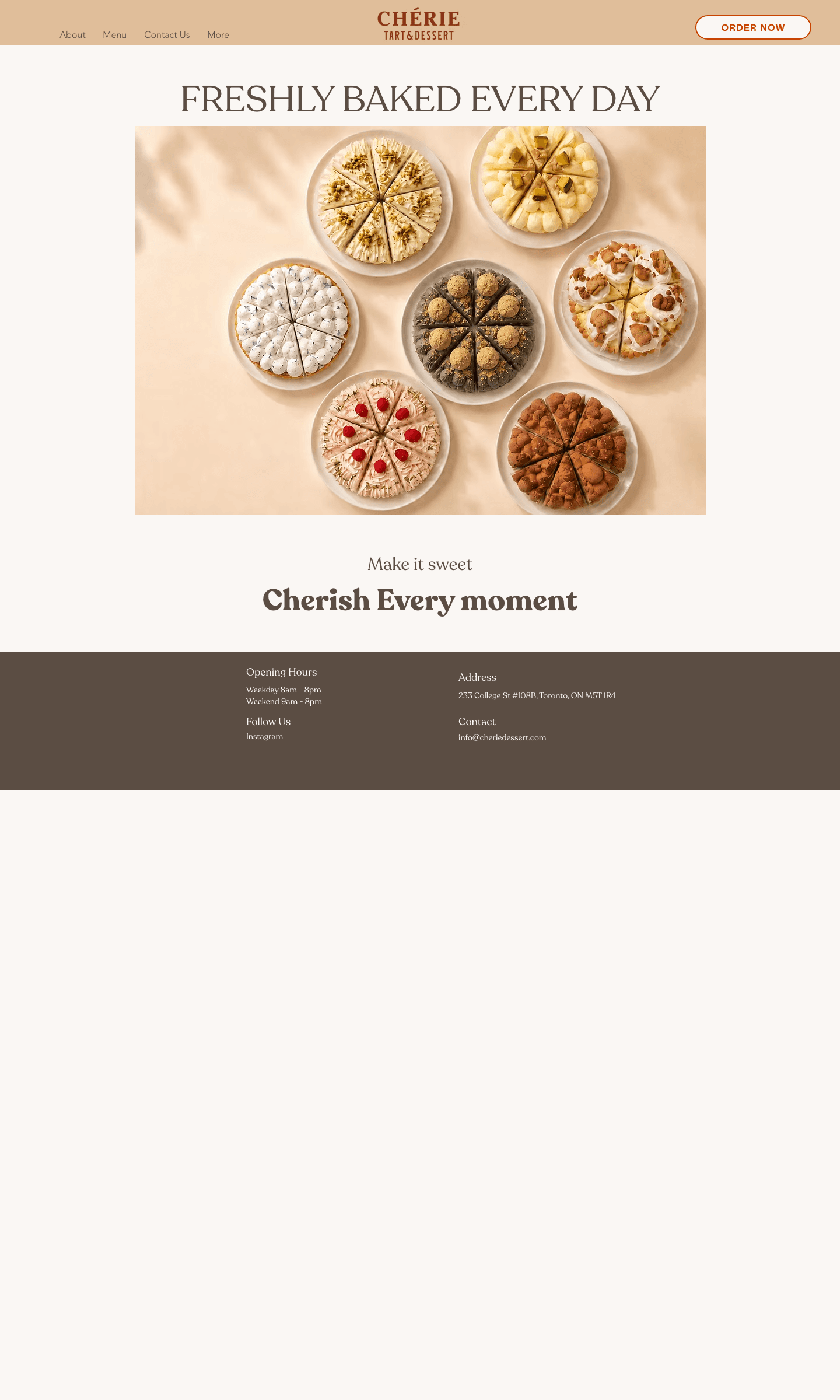 Cherie Tart's old template website